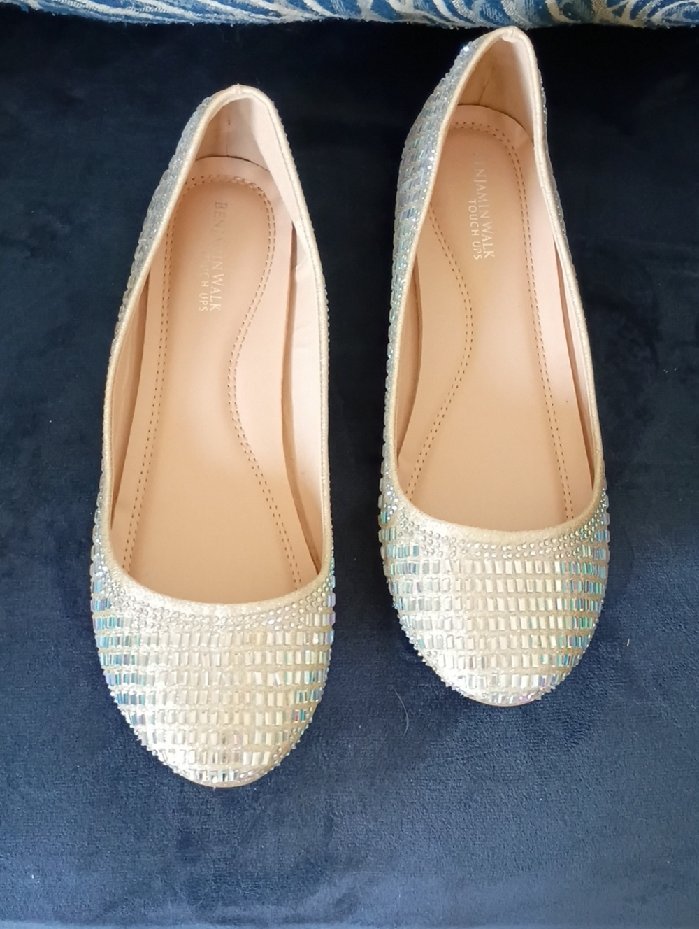 Benjamin Walk Iridescent Champagne Flats